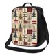 thumbnail image 1 of Fotbe Rustic Plaid Forest Lodge Lonchera Bolsa de Almuerzo para Hombres y Mujeres, Lonchera de Gran Capacidad, Bolsa de Almuerzo Reutilizable, Bolsa Térmica Aislante, 1 of 7