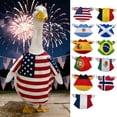 thumbnail image 1 of Ropa para Ganso de Porche de 23in con Diseño de Bandera de USA, Disfraz Festivo de Tema Exterior para Estatuas de Ganso de Patio, Decoración Festiva de Patio y Terraza, Lindo Disfraz para Figuritas, 1 of 6