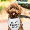 thumbnail image 3 of Will You Marry My Dad Engagement Announcement Dog Bandana Wedding Photo Prop Pet Accessories for Dog Lover Gifts Lovely Pet Scarf, 3 of 6