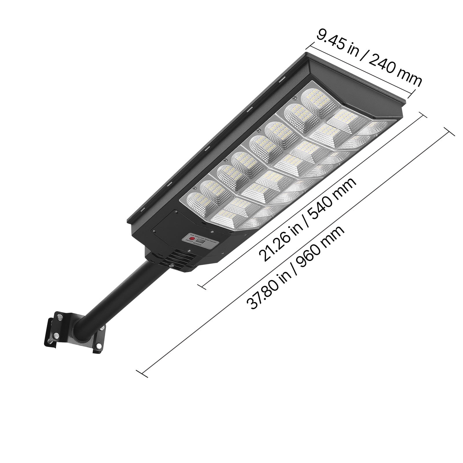 VEVOR 8000W Solar Street Light Outdoor, 450000LM, Commercial Parking Lot Light Dusk to Dawn, LED Flood Security Lamp with Motion Sensor, IP65 Waterproof Outdoor Lighting, for Driveway Yard, 1 Pack