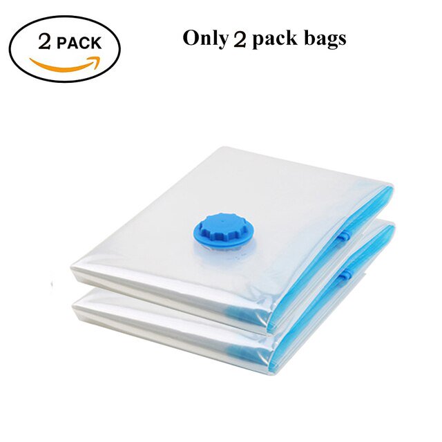 Vacuum Storage Bags Jumbo Space Saver Reusable Ziplock Vacuum Sealer Bags for Clothing Comforter