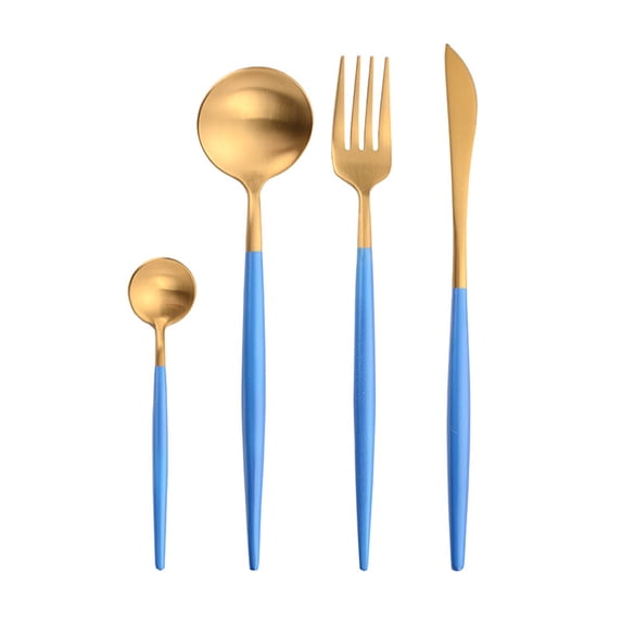 4pcs Kitchen Cutlery Set with Knife Spoons Forks Corrosion-resistant 304 Stainless Steel Cooking Utensil Set Tableware