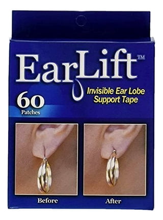 Invisible Earlobe Support Patches,clear Earring Support Patches,earring  Backs For Droopy Ears,ear Care Products For Stretched Ear Lobes (50 Patches)