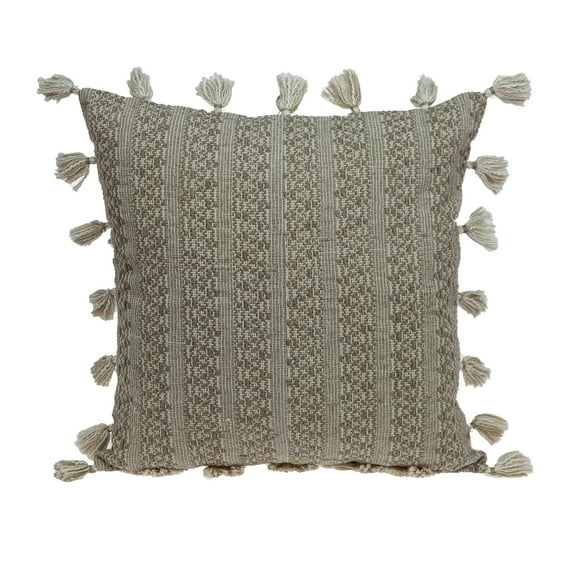 Parkland Collection Caroline Transitional Beige Throw Pillow