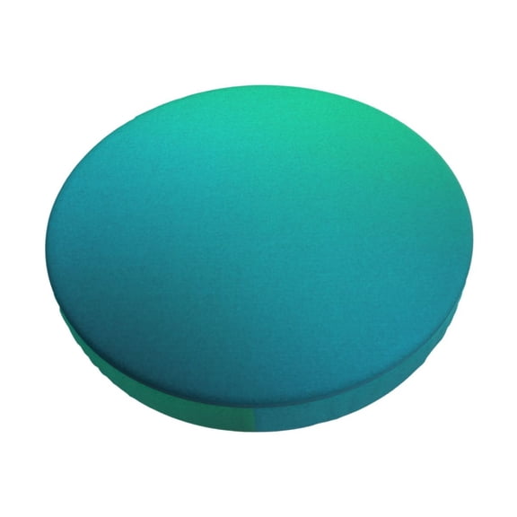 Fuzoiu Green Turquoise Teal Print Bar Stool Cushions, Super Breathable Round Bar Stool Covers,Seat Cushion Round- One Cushion Only-12 inch