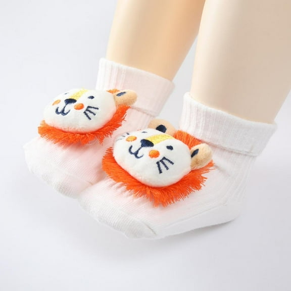 3D Newborn Baby Girl Boy Cotton Non-slip Knitted Socks