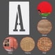 thumbnail image 5 of Plantillas de Letras y Números Uxcell de 4 Pulgadas, Ancho de 3 Pulgadas, Reutilizables, Set de 36, Blanco, 5 of 7