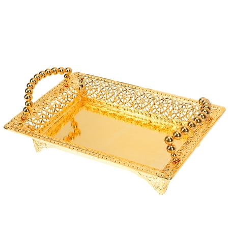 

Candy Storage Tray 1Pc Creative Household Metal Fruit Tray Modern Style Snack Storage Plate