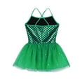 thumbnail image 4 of YEAHDOR Kids Girls Summer Sleeveless Ballet Dance Dress Toddlers Glitters Mermaid Mesh Tutu Gymnastics Leotard Dancewear Green 8, 4 of 7