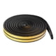 thumbnail image 1 of 3 burletes autoadhesivos insonorizantes para puertas, tipo D, para puertas y ventanas, color negro, 1 of 15