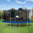 thumbnail image 6 of 16' X 16' X 11' Trampoline Activity Center for 3-12, Trampoline with Basketball Hoop & Backboard Enclosure Net Jumping Mat, Safety Spring Cover Padding, Christmas Birthday Gifts for Kids, Blue, S5945, 6 of 8