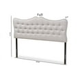 thumbnail image 6 of Baxton Studio Emma Modern and Contemporary Greyish Beige Fabric Full Size Headboard, 6 of 6