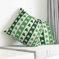 thumbnail image 3 of St. Patrick's Day Pillow Covers 16x16 Inch Decorative Throw Pillow Cover, Green Shamrock Irish Lucky Leaves Sofa Pillowcases Accent Cushion Case Home Decor Bedroom Living Room, 3 of 6
