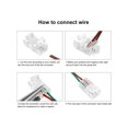 thumbnail image 5 of 12Pcs 2 PIN LED Light Strip Connectors 8mm Wide Unwired Gapless Solderless Strip To Wire Quick Connectors Adapter For Waterproof Or Non-Waterproof Sin, 5 of 5