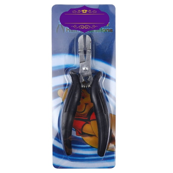 PBPBOX Tape Sealing Hair Extension Pliers Black with Comfortable Grip for Salon and Shop