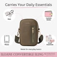 thumbnail image 4 of Kedzie Women's Neoprene Convertible Sling Bag with Adjustable Strap, Olive, 4 of 6