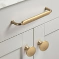 thumbnail image 3 of Goo-Ki 6.3" Hole Center Champagne Bronze Kitchen Cabinet Handles, Closet Classic Zinc Alloy Drawer Pulls Dresser Hardware for Bedroom， 6 Pack, 3 of 8