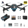 thumbnail image 4 of Juguetes De Vuelo Cámara 4K RC Drone Giroscopio de 6 ejes LED Cuadricóptero de control remoto con 2 baterías Likrtyny libre de BPA, 4 of 9