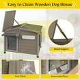 thumbnail image 4 of Gowoodhut 43" L Dog House Outdoor, Large Wooden Dog Kennel Indoor with Window, 4 of 9