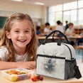 thumbnail image 4 of Kuiaobaty Deer Flower Print Backpack and Pencil Case Set with Lunch Bag for Boys Girls Multi Pockets Backpack Lunch Box with Adjustable Strap Roomy Bookbag Pencil Pouch for School Travel Picnic, 4 of 7