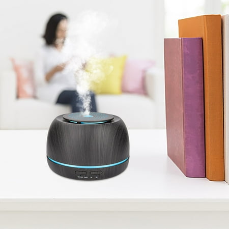

PUIYRBS 300Ml Wood Grain Cold Mist Aromatherapy Humidifier Usb Car Aromatherapy Lamp Atomizing Aromatherapy Machine