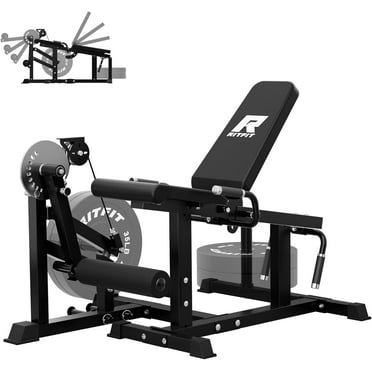 RITFIT Leg Extension and Curl Machine for Home Gym, 700LB Adjustable Leg Workout Equipment Compatible with 1'' and 2'' Weight Plates