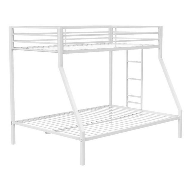 Coaster Alevera Lit Superposé Transitionnel en Acier Simple sur Double avec Échelle, Blanc