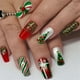 thumbnail image 1 of Uñas postizas navideñas con diseño, lindas uñas postizas con diseño de hombre de jengibre, árbol de Navidad, almendra, copo de nieve rojo, uñas acrílicas brillantes, regalos de Navidad para mujeres y, 1 of 5