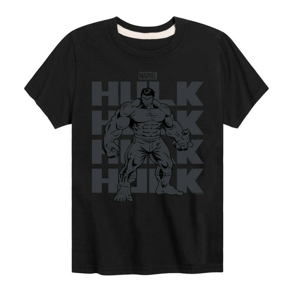Marvel Hulk - Monochrome - Toddler And Youth Short Sleeve Graphic T-Shirt