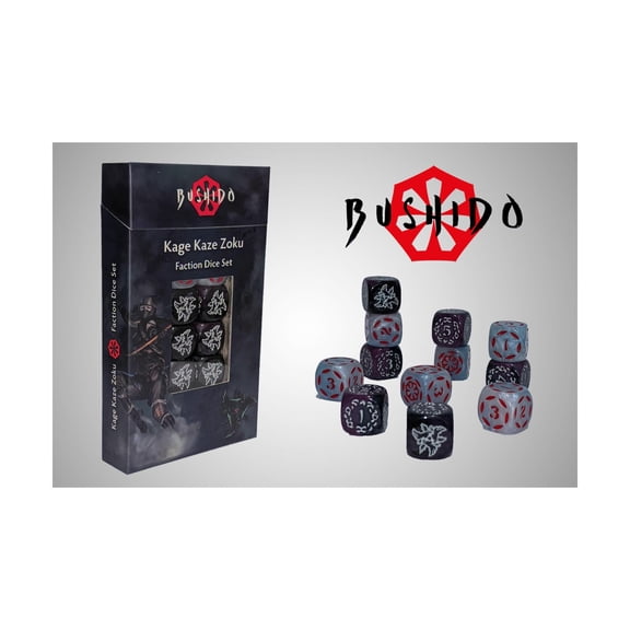 GCT Studios Shadow Wind Clan - Faction Dice Set (12) New