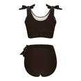 thumbnail image 6 of juhao Womens High Waisted Bikini Set 2 Piece Tummy Control Swimsuit Modest Racerback Bathing Suit with Tie Side Knot 2025, 6 of 6