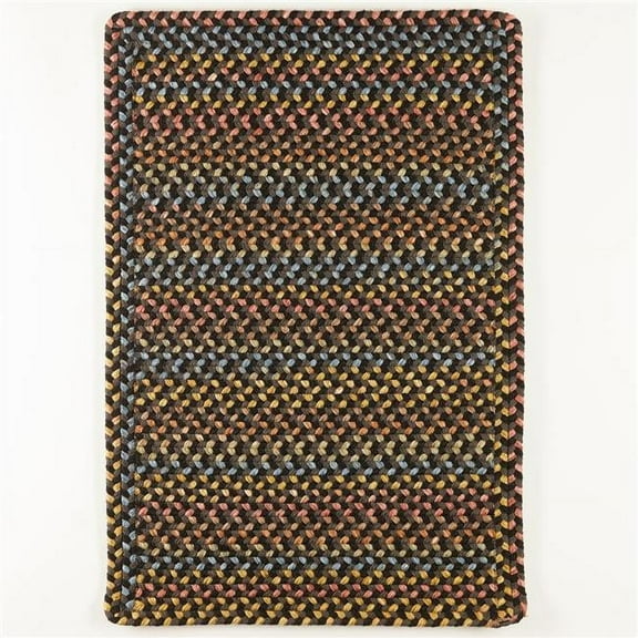 Rhody Rug WO81R048X072B 4 x 6 ft. Woodstock Rectangle Rug, Onyx & Multi Color