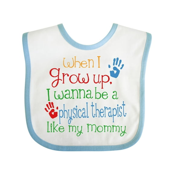 Inktastic Physical Therapist Like Mommy Boys or Girls Baby Bib