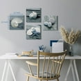 thumbnail image 5 of Wexford Home Beach Wall Décor Seashell Picture Prints Set of 4 Canvas Wall Art 16 x 16 inches Each Solid Wood Artwork for Cabin Home Office, 5 of 11