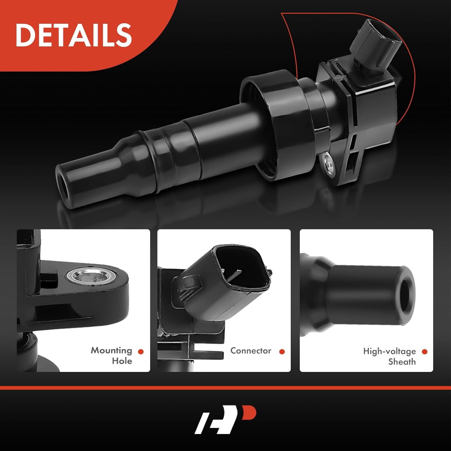 A-Premium Ignition Coil Pack Replacement for Hyundai Accent 2012-2017 Veloster Kia Rio Soul 2012-2016 l4 1.6L 4-PC Set