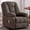 Brown, variant on Ketaiyou Power Swivel Rocker Recliner Chair with Massage, USB and Type-C Port, Large Electric Fabric Rocking Reclining Sofa Chair for Living Room (Navy Blue)