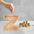 thumbnail image 5 of Taotanxi Clearance Sale!Personalized Wooden Name Money Box Wooden Deposit Box Twenty Six English Letters, 5 of 5