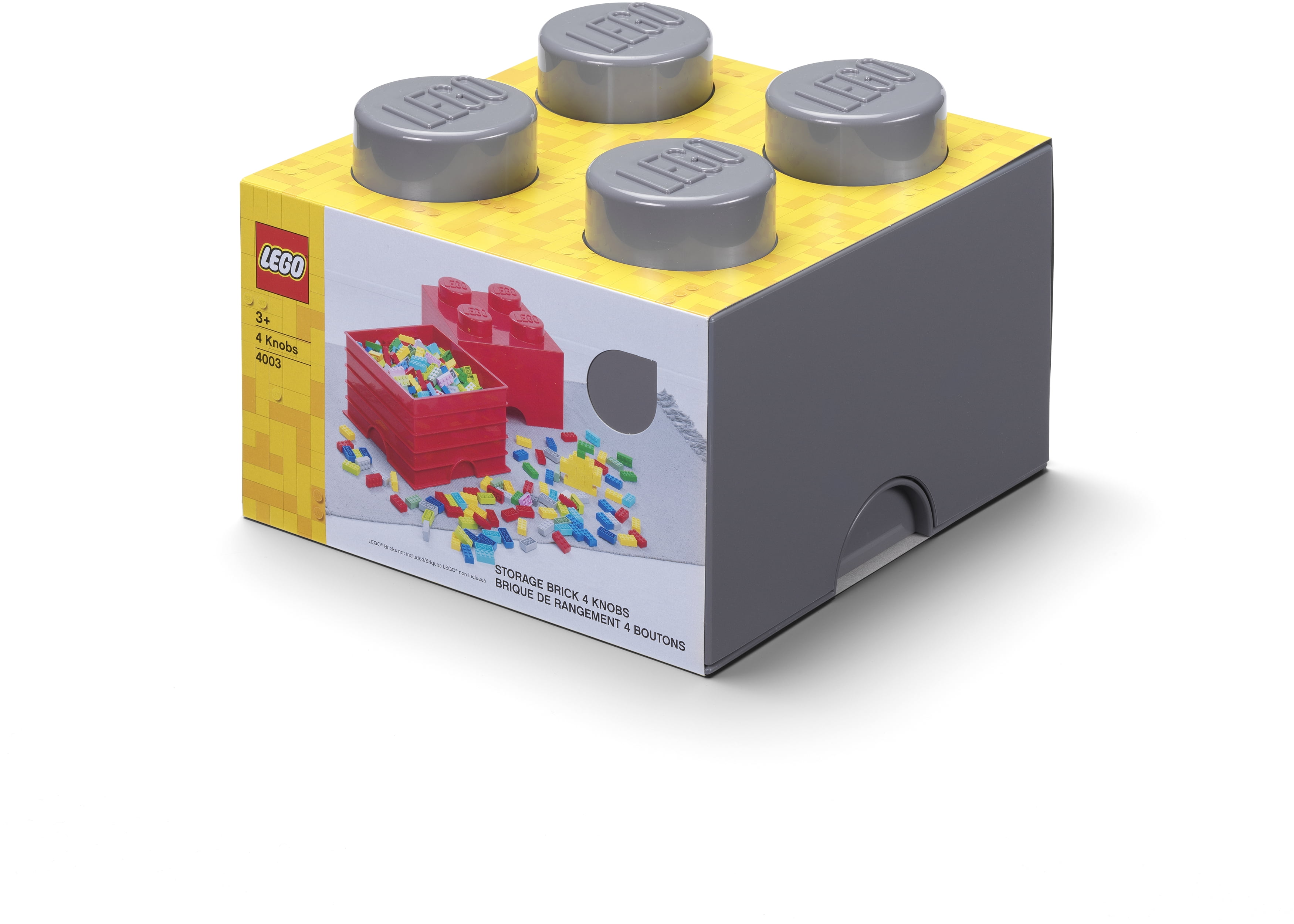 LEGO Stackable Storage Brick with 4 Knobs, Light Purple