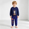 thumbnail image 7 of felwors Toddler Baby Boy Outfit Fall Winter Boy Clothes Long Sleeve Cute Cartoon Sweatshirts Pants Outfits (Blue,6-7 Years), 7 of 7