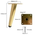 thumbnail image 4 of Saim  4pcs 6 Inch Furniture Legs, Straight Conical Metal Legs Luxury Gold Mid-Century Style Furniture Feet for Sofa Cabinet Table Chair Cupboard Couch Ottoman Home DIY Projects, 4 of 6