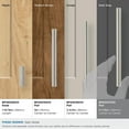 thumbnail image 2 of Amerock Bar Pulls 5-1/16 inch (128mm) Center-to-Center Gunmetal Cabinet Pull, 2 of 7
