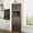 Brown, variant on Blotout 68" Tall Farmhouse Corner Cabinet with 4 Doors, 28.3" W Barn Door Storage Cabinet with Adjustable Shelves, 5 Tier Corner Storage Cabinet for Bathroom,Living Room,Kitchen