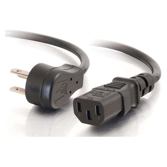 C2G 3ft 18 AWG Universal Flat Panel Power Cord (NEMA 5-15P to IEC320C13) (TAA Compliant)