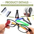 thumbnail image 3 of 20 Packs Microfiber Glasses Cleaner Soft Brush for Sunglasses, Reading Glasses and Other Cleaning Tools, Convenient to Carry Mini Microfiber Glasses Cleaning Clip, Random Colors, 3 of 7