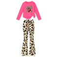 thumbnail image 6 of Cethrio Girls Graphic Outfit Sets, School Spring Fall 2 Piece Long Sleeve Girls' Clothing Sets Hot Pink Size 5T, 6 of 7