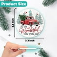 thumbnail image 2 of Funny Red Truck Christmas Tree Ornament, It’s the Most Wonderful Time of the Year Ceramic Ornament for Christmas Tree Hanging Decorations Gift, Truck Lover Gifts, Holiday Party Present, 2 of 4