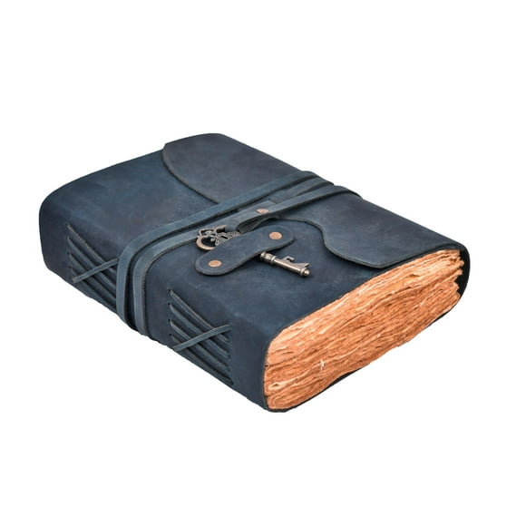 LEATHER VILLAGE Journal en Cuir Vintage &acirc; 200 Papier à Bord Décolleté Vintage Aquarelle Fait Main &acirc;