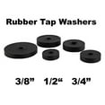 thumbnail image 2 of 21pc Assorted Rubber Washers Tap Bath Sink Basin Shower Seal Drip 3/8" 1/2" 3/4", 2 of 9