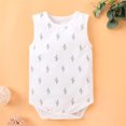 thumbnail image 2 of Dressy Romper For Boys Baby Cartoon Sleeveless Clothes Bodysuitindoor Crawl Loose Fit Jumpsuits 6 Months-9 Months, 2 of 9