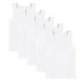 thumbnail image 1 of fatyb Lot de 5 Débardeurs en Coton pour Enfants Garçons Filles Sans Manches Chandails de Dessous Doux T-Shirts Décontractés à Col Rond, 1 of 7